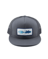 Tuna Trident Hat - Grey - Front