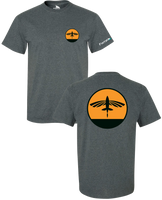 Flying Fish T Shirt - Dark Heather Grey
