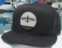 Flying Fish Sunset Hat - Black - On boat fishing