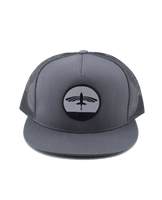 Flying Fish Sunset Hat - Charcoal - Front
