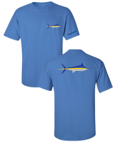 Marlin Stripe T Shirt - Iris Blue
