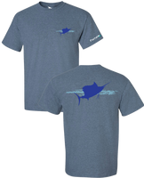 Sailfish T Shirt - Heather Indigo