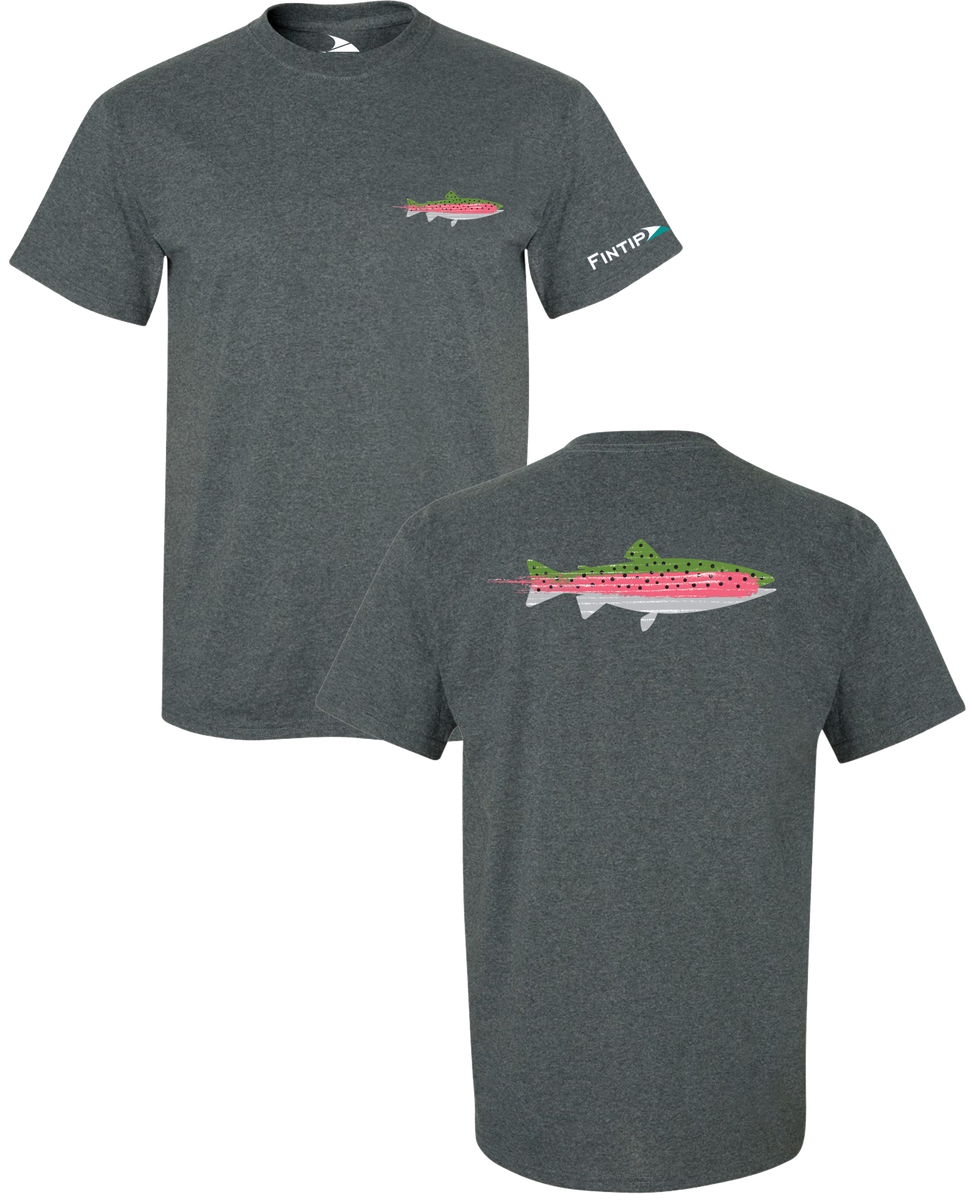 Paris Texas Apparel Co Rainbow Trout Pocket T-Shirt - Slate XL