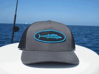 Wahoo Fishing Hat (mid) - On boat fishing