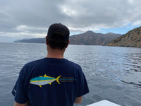 Mossback T Shirt - Navy - Back