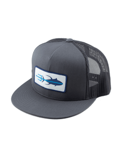 Tuna Trident Hat - Grey - Side