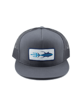Tuna Trident Hat - Grey - Front
