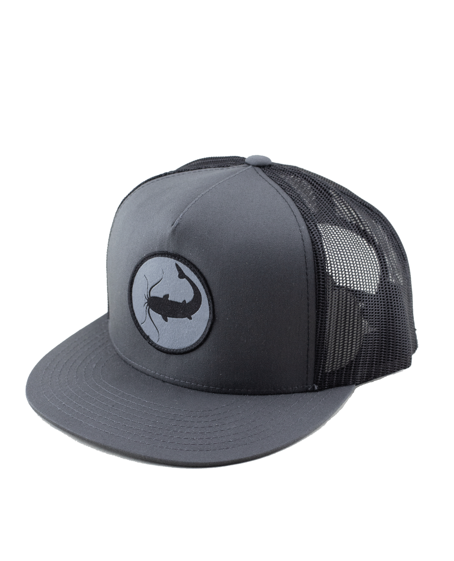 Catfish Patch Hat - 2-Tone Charcoal - 4 Trucker