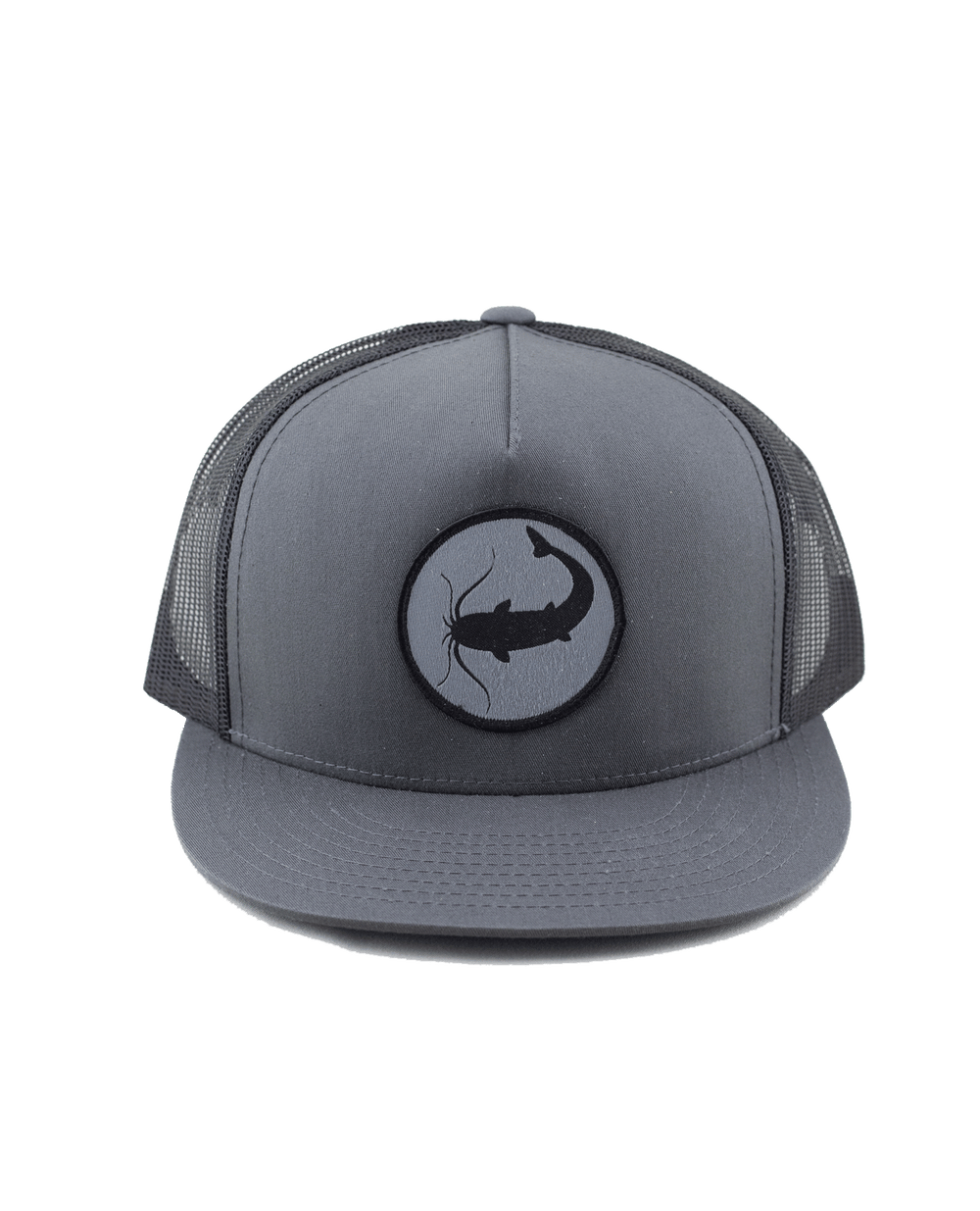 CATFISH - lake fish pond angler fishing - Vintage Retro Style Trucker Cap  Hat (Black) 