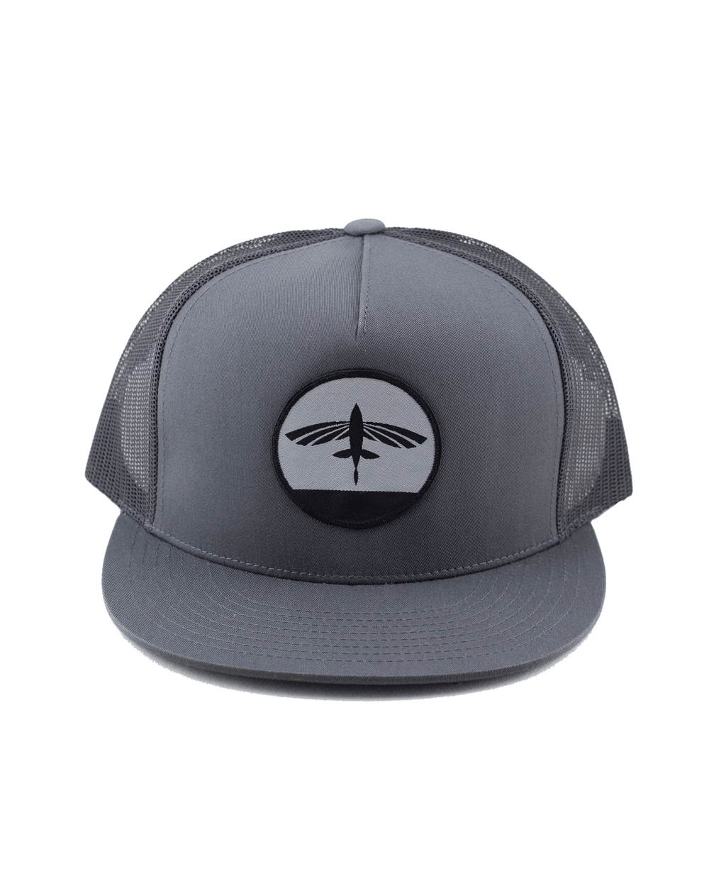 Flying Fish Sunset Hat - Charcoal - Front