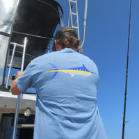 Marlin Stripe T Shirt - On boat fishing