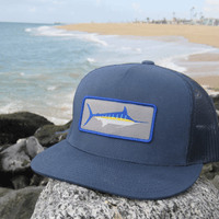 Marlin Stripe Hat - Navy - Dana Point Rocks