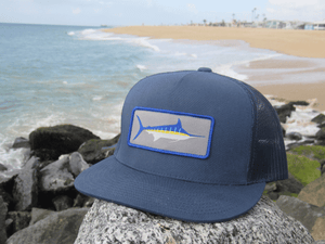 Marlin Stripe Hat - Navy - Dana Point Rocks