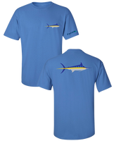 Marlin Stripe T Shirt - Iris Blue
