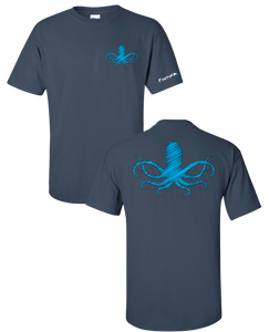 Octopus T Shirt - Blue Dusk