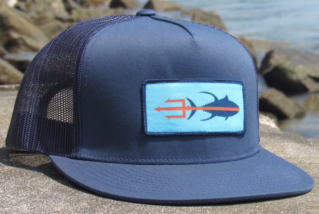 Tuna Trident Hat - Charcoal or Navy - 4 Trucker