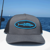 Wahoo Fishing Hat (mid) - On boat fishing